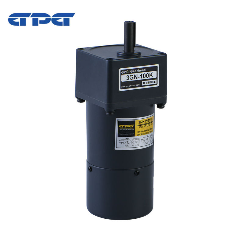 IP44 AC-versnellingsmotor met 1400-1700 tpm Inlaat snelheid en 100MΩ Min isolatieweerstand