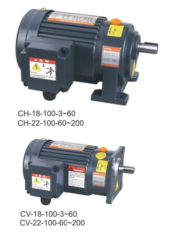 de Elektrische Motorversnellingsbak 3 van 100w 0.125hp Fasemotor met Verminderingsversnellingsbak 18mm Schacht
